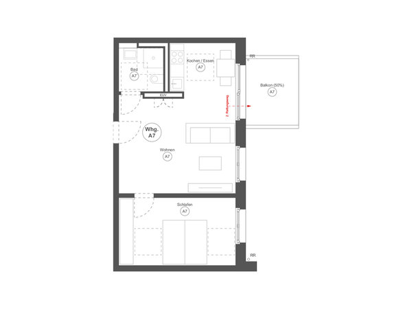 Ideale 2-Zimmer-Wohnung mit Balkon zum Wohlfühlen