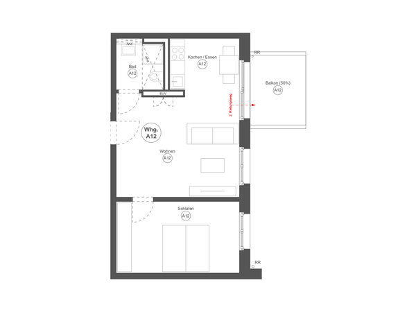 Ideale 2-Zimmer-Wohnung für Jung und Junggebliebene