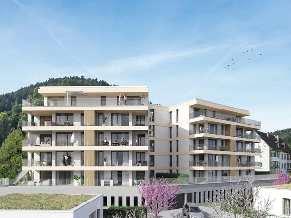Traumhafte 3-Zimmer-Neubau-Wohnung mit Terrasse im Herzen von Bad Wildbad