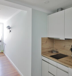 Küche, Flur für zwei Apartments im 2. OG