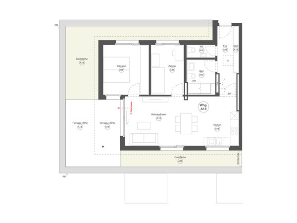 Großzügige 3-Zimmer-Penthaus-Wohnung mit Dachterrasse