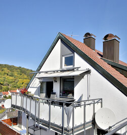 Blick auf den Balkon